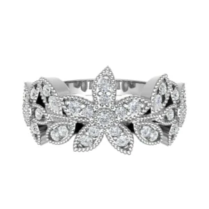 Evalene 0.40 Carat Lab-Created Round cut Prong  Diamond Ring
