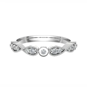 Ettie Lab Grown Rose Gold Prong  Diamond Ring