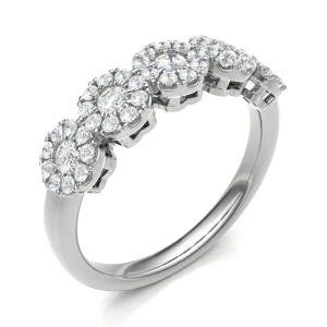 Ellisha 0.50 Carat Lab-Created Round cut Bezel  Diamond Ring