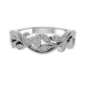 Elyzabeth Lab-Created Platinum Prong  Diamond Ring
