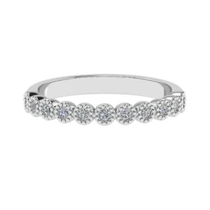Ellysia Lab-Created Round cut Prong  Diamond Ring