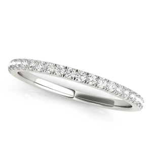 Sharmee Lab-Created Round cut 2mm Micro Pave Set  Diamond Ring