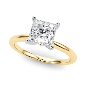 Teryn Lab-Created Diamond Yellow Gold 4 Prong 