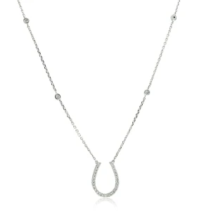 Vruddhi Natural Diamond Yellow Gold Prong Set Chain Necklace