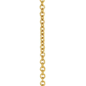 Bradley Yellow Gold 1MM Sterling Silver Necklace