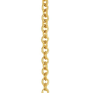 Harley Yellow Gold 1.5MM Sterling Silver Necklace