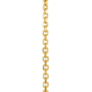 Dylan Yellow Gold 1MM Sterling Silver Necklace