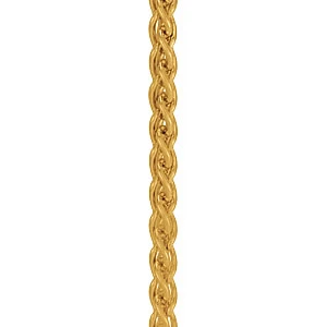 Megan Yellow Gold 1.6MM Sterling Silver Necklace