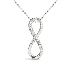 Owen Lab-Created Diamond Platinum Channel Set  Designer Pendant Necklace