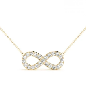 Matthew Lab Grown Diamond Yellow Gold Pave Set  Designer Pendant Necklace