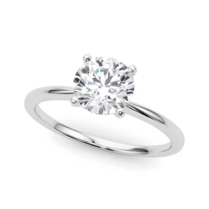 Sunshine Natural Round cut Diamond Solitaire Ring
