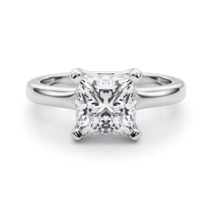Sunshine Lab-Created Diamond Platinum Classic Solitaire Engagement Ring