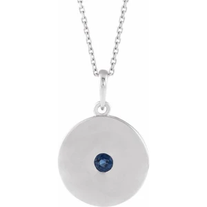 Panini Blue Sapphire Bezel Set 
