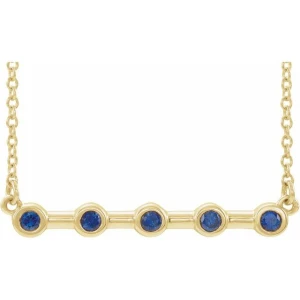 Pankhuri Blue Sapphire Yellow Gold Bezel Set 