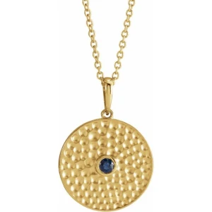 Paradise Blue Sapphire Yellow Gold Bezel Set 