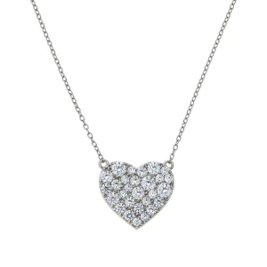 Triniece Natural Diamond Rose Gold Pave Set Cluster Pendant Necklace