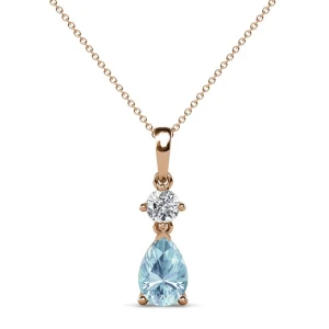 Quiana Rose Gold 3 Prong  Necklace