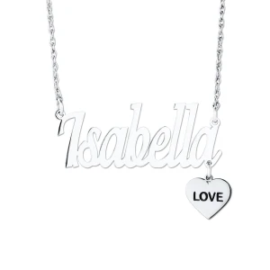 Silver Isabella Designer Pendant Necklace