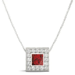 Gomphrena Natural Ruby Bezel Set 