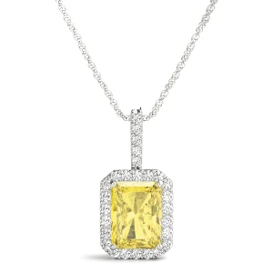 Tenille 0.20 - 3.00 Carat Yellow Diamond Emerald cut 4 Prong 