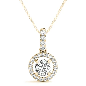 Tayja Natural Diamond Yellow Gold 4 Prong 