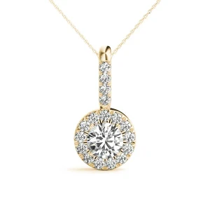Tekla Lab-Created Diamond Yellow Gold 4 Prong 