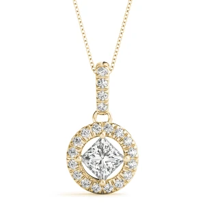 Tiffinee Natural Diamond Yellow Gold 4 Prong 
