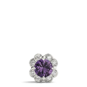 Terrian Amethyst Silver 4 Prong 