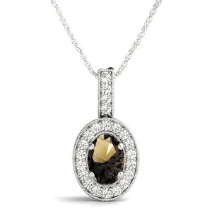 Tashi Brown Diamond White Gold 4 Prong 