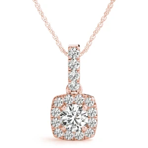 Talise Natural Diamond Rose Gold 4 Prong 