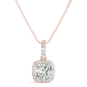 Tiah Natural Diamond Rose Gold 4 Prong 