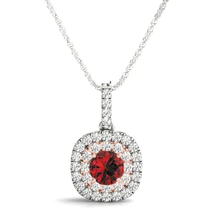 Hepatica Natural Ruby Yellow Gold 4 Prong 