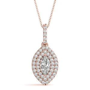 Tasa Natural Diamond Rose Gold 2 Prong 