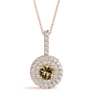 Terrica Brown Diamond Rose Gold 4 Prong 