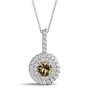 Terrica Brown Diamond Silver 4 Prong 