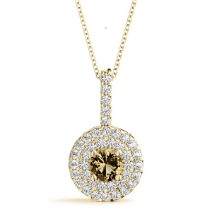 Terrica Brown Diamond Yellow Gold 4 Prong 
