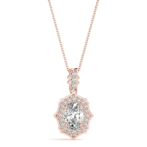 Tanna Natural Diamond Rose Gold 4 Prong 