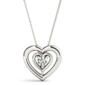 Rocelin Lab Grown Diamond Round cut 3 Prong  Solitaire Pendant Necklace