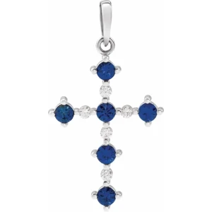 Pulakita Blue Sapphire White Gold Prong Set 
