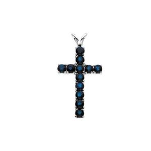 Puloma Blue Sapphire White Gold 4 Prong 
