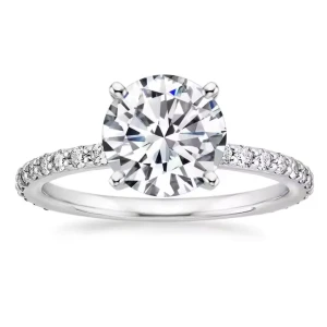 Liba 0.30 - 3.00 Carat Lab-Created Round cut Prong  Statement Diamond Ring