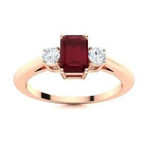 Altessa Natural Ruby Rose Gold  Diamond Ring