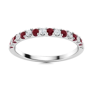 Eoduin Natural Ruby Platinum Prong 