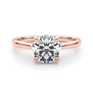  Benet Lab-Created Diamond Rose Gold 4 Prong Classic Solitaire Engagement Ring