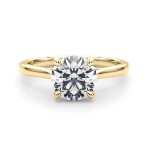  Benet Lab-Created Diamond Yellow Gold 4 Prong Classic Solitaire Engagement Ring