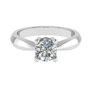 Ceana Lab-Created Round cut 4 Prong  Solitaire Diamond Ring