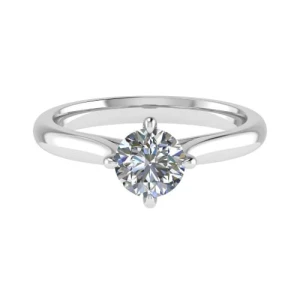 Matilda Natural Round cut 4 Prong  Solitaire Diamond Ring