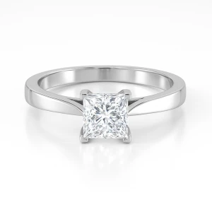  Bellamie Lab-Created Diamond Platinum 4 Prong Classic Solitaire Engagement Ring