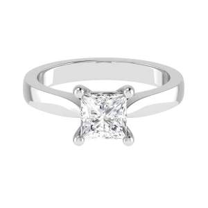  Brida Lab-Created Diamond Platinum 4 Prong Classic Solitaire Engagement Ring