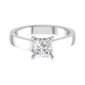 Bellina Lab-Created Diamond Platinum 4 Prong Classic Solitaire Engagement Ring